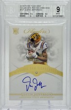 2020 Flawless Collegiate Justin Jefferson RC Rookie ON-CARD AUTO /25 - BGS 9/ 10