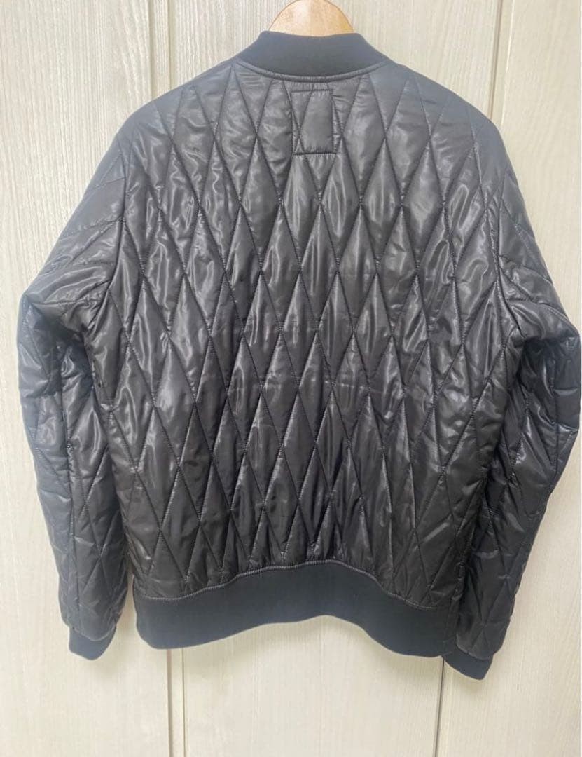 55DSL Quilted Down Jacket Black Polyester Stylish… - image 2