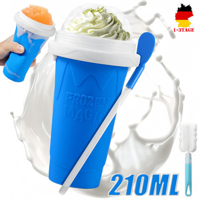 Eis Maker Slush Becher Cup Mit Strohhalm Eis Becher Eisbecher Slushy Frozen Magi