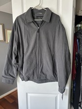 NWT London Fog Men's Auburn Zip-Front Golf Jacket Gray Size Large