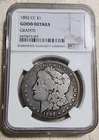 1892 CC Morgan Silver Dollar NGC Good Details GRAFFITI