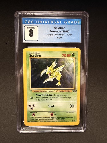 Scyther (Unlimited) graded CGC 8 for sale on eBay