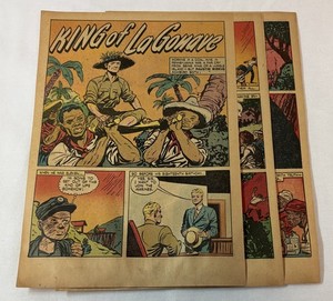 1947 five page cartoon story~ FAUSTIN WIRKUS King Of La Gonave