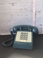 Vintage Push Button Telephone Retro Design Corded Landline Phone