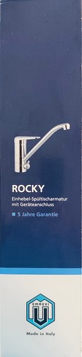 EMMEVI *ROCKY* EINHEBEL-SPÜLTISCHARMATUR MIT GERÄTEANSCHLUSS CHROM *NEUWARE OVP* - Bild 4 von 4