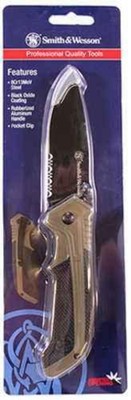 Smith & Wesson by BTI Tools Boot Knife with 2 3./4'' Blade, Flat Dark Earth Rubbe