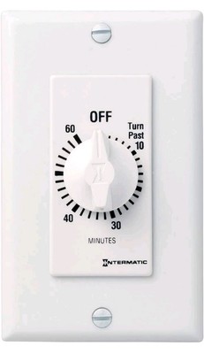 Intermatic Spring Wound 60 Min Timer in White Model FD60MWC.