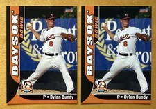 2013 Bowie Baysox Choice #2 Dylan Bundy Lot Of 2 NM-MT+ Rare