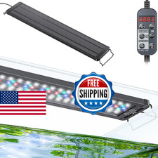 Pawfly 26 W Aquarium LED Light for 24" to 30" Tanks 24/7 Extendable Fish Tank Li