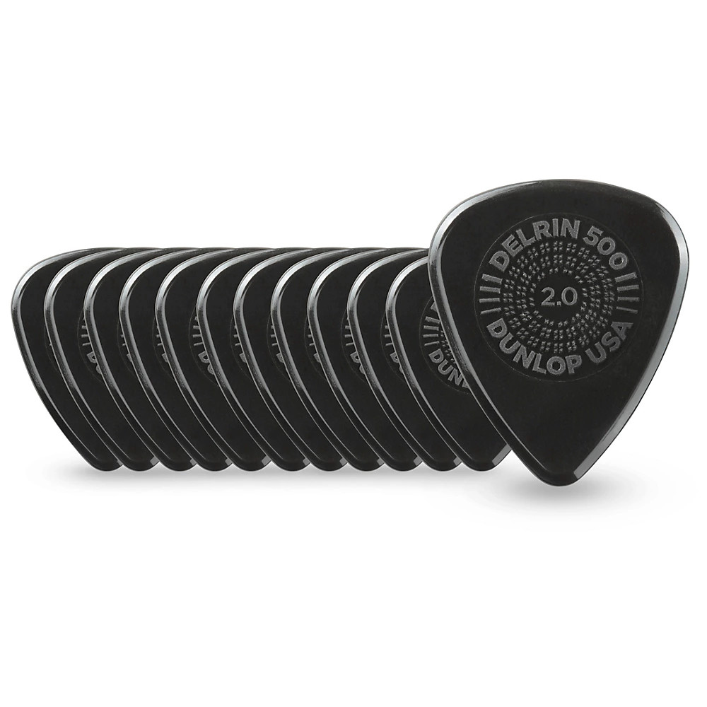 Медиаторы для гитары Dunlop Prime Grip Delrin 500 20 мм 12 штук в упаковке 2190₽