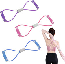 3 Pcs with Handles Figure 8 Resistance Band,Resistance Bands with Handles,Exerci