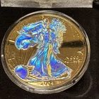 2004 American Silver Eagle 1 oz Pure Silver Dollar Beautiful💥Hologram 💥Edition