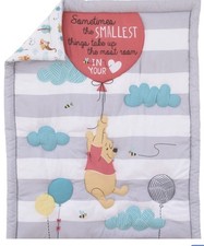 Disney Winnie the Pooh 4pcs Crib Bedding Set. Best Friends. New Keepsake Box.