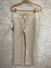 Mondetta Women's High Rise Capri Pants with Drawcord Feather Gray Size M