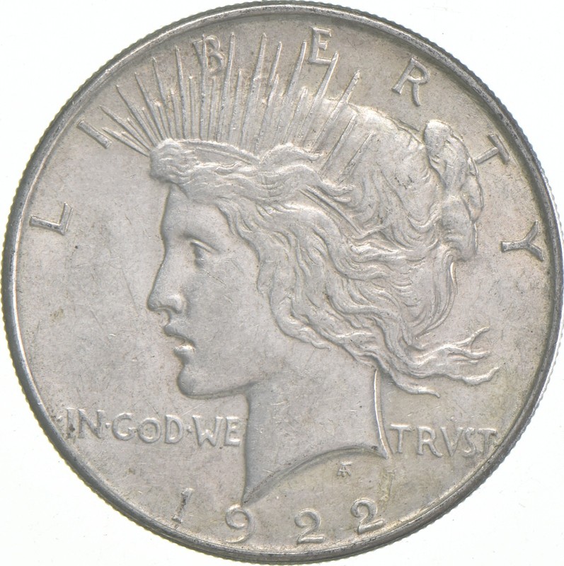 1922 Peace US Silver Dollar - 90% Philadelphia Minted *7557