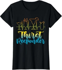 Funny Bartender Thirst Response Graphic Ladies' Crewneck T-Shirt