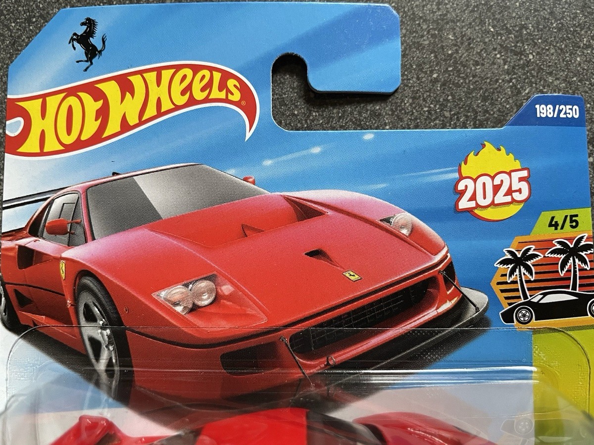 Hot Wheels FERRARI F40 メタリックレッド Hot Wheels Ferrari F40 Competizione Exotics 4/5 2025 198/250 1:64