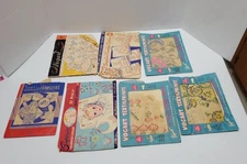 7 Vogart Aunt Martha's Hot Iron Embroidery Patterns Vintage Partial Contents