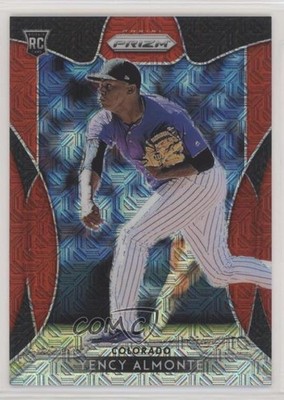 2019 Panini Prizm Tier III Red Mojo 41/299 Yency Almonte #274 Rookie RC 0q3