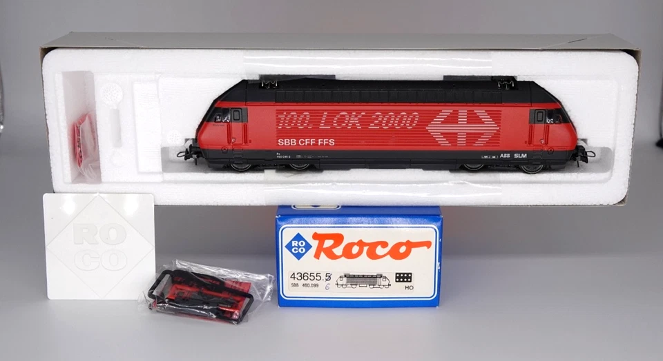 Roco 43655.5 Re 465 099-5 100.Lok 2000 absolut Neuwertig unbespielt in OVP