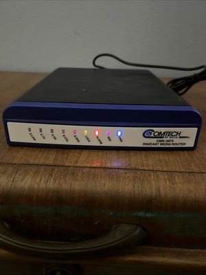 Comtech EF Data CMR-5975 DigiCast Media Router Power Tested Pwr Brick No Cord