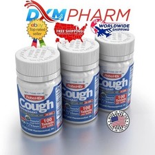 3 PACK Cough Suppressant 100 Tablets 30mg Dextromethorphan HBr