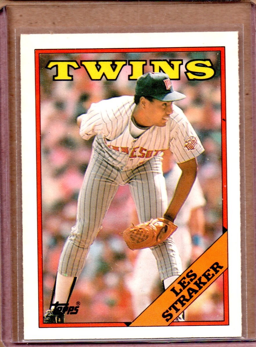 1988 TOPPS TIFFANY LES STRAKER   #264  (NM/MT OR BETTER) CREASE FREE