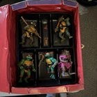 Lot of Vintage TMNT Teenage Ninja Turtles Action Figures with storage case!