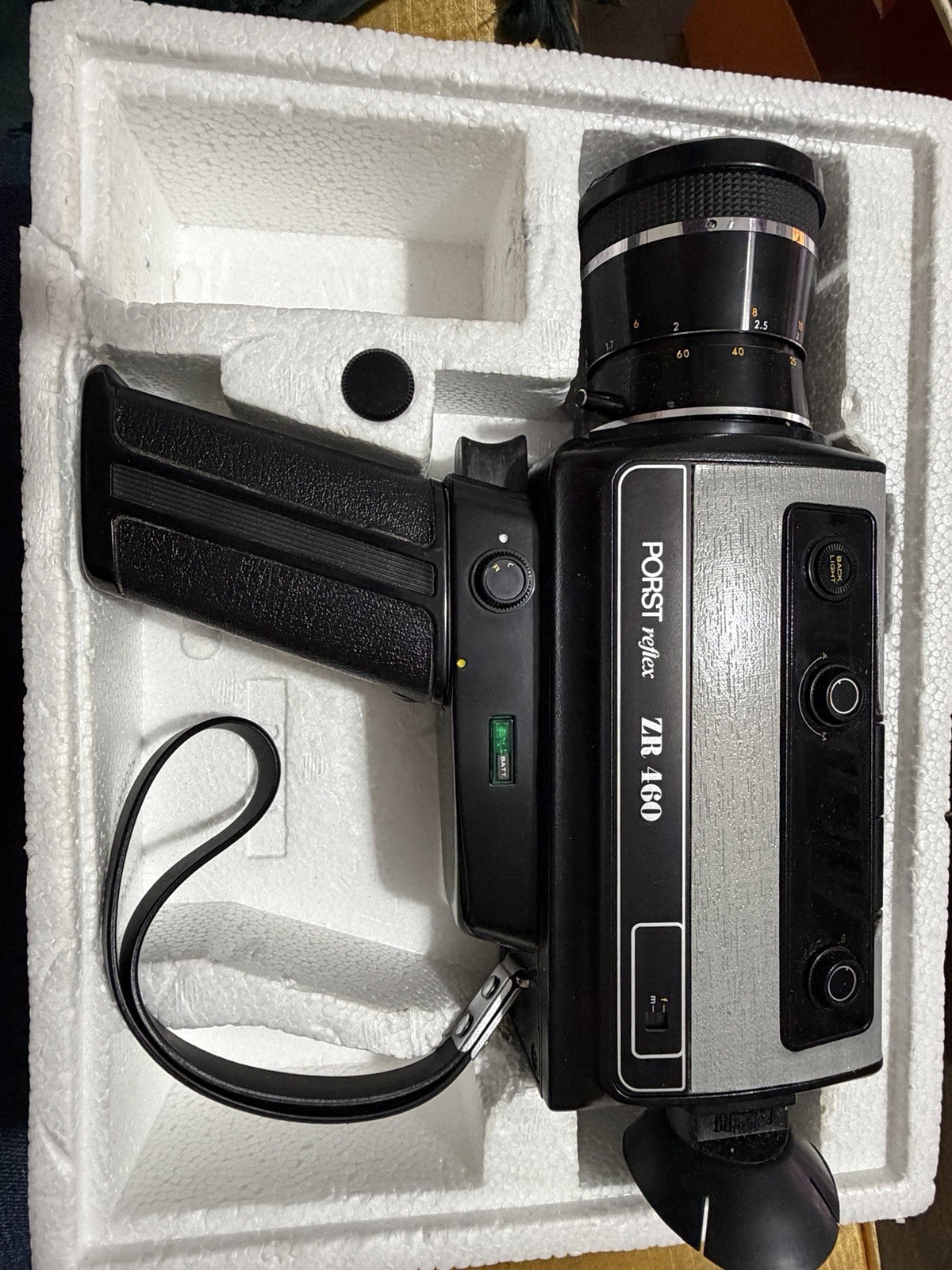 Macchina fotografica vintage Porst Reflex ZR 460 Super 8 - con scatola e manuale - ricambi e riparazioni foto 2