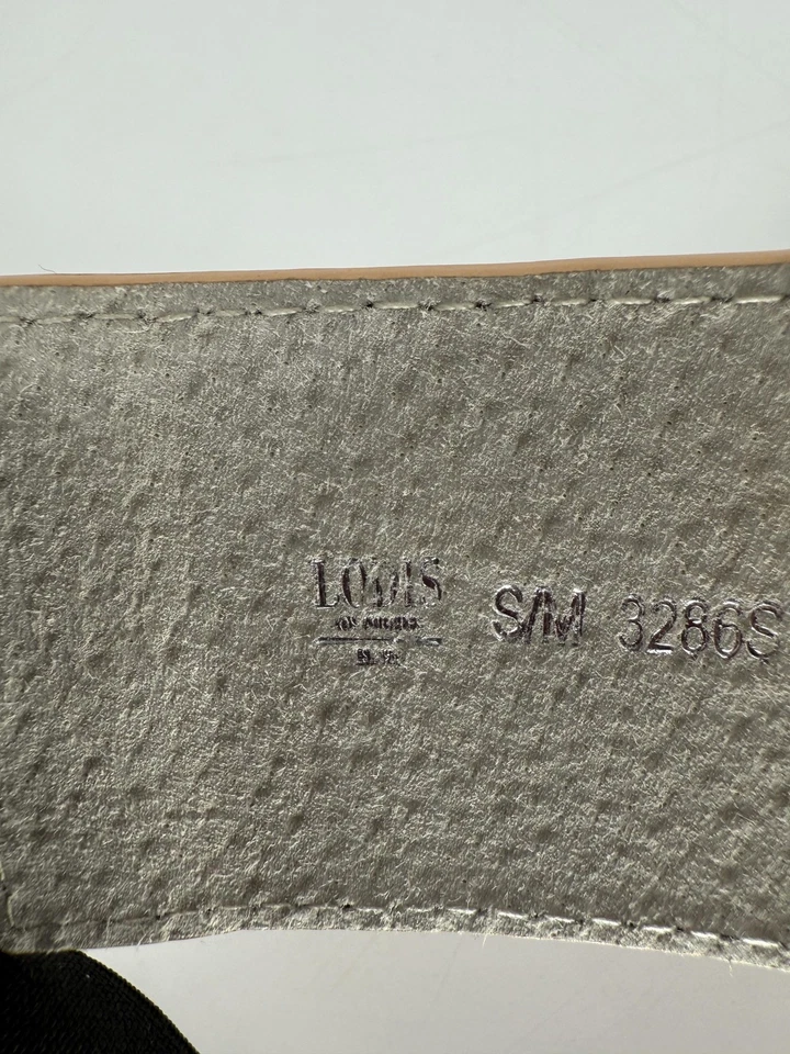 LOFT Wide Bow Waist Belt Womens Small/Medium Rose Gold Metallic Stretch Snap - Image 2 of 4