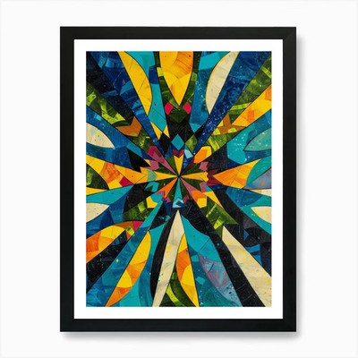 Sunburst' 4 Kunstdruck gerahmt Wand gerahmt Wandbild Poster Leinwanddruck Bild