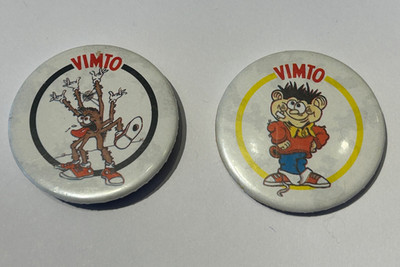 2, Vintage Vimto Softdrink Button Badge's.    (B)
