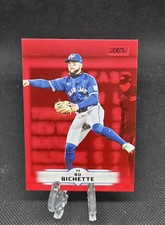 2025 Topps Stadium Club Bo Bichette Red Foil Parallel SP #124 Toronto Blue Jays