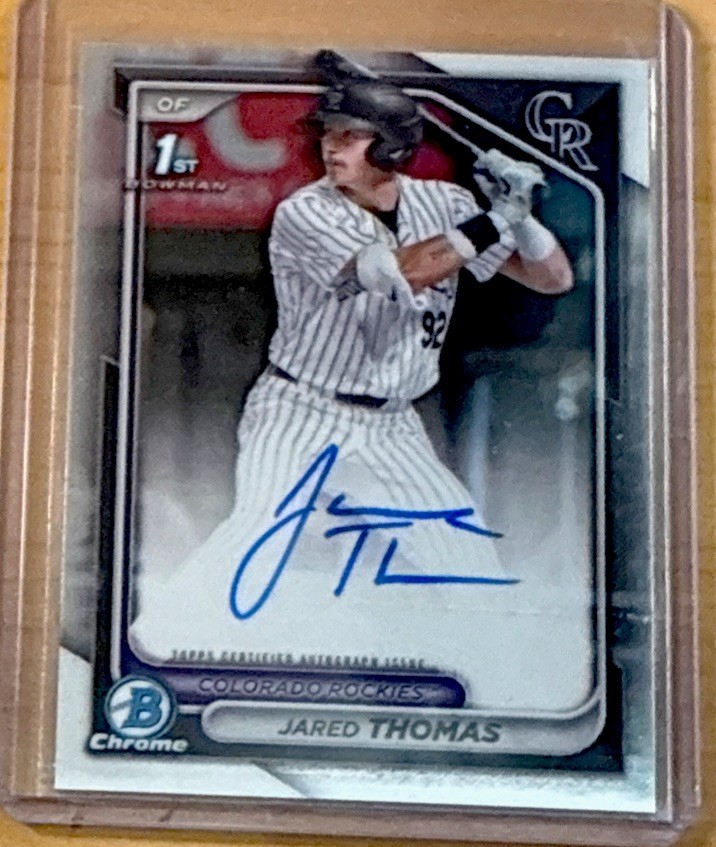 2024 Bowman Chrome 1st Jared Thomas Auto CPA-JTH