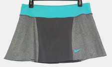 Women s Nike Dri -Fit Tennis Skirt Skort turquoise Blue Gray Size: Medium EUC
