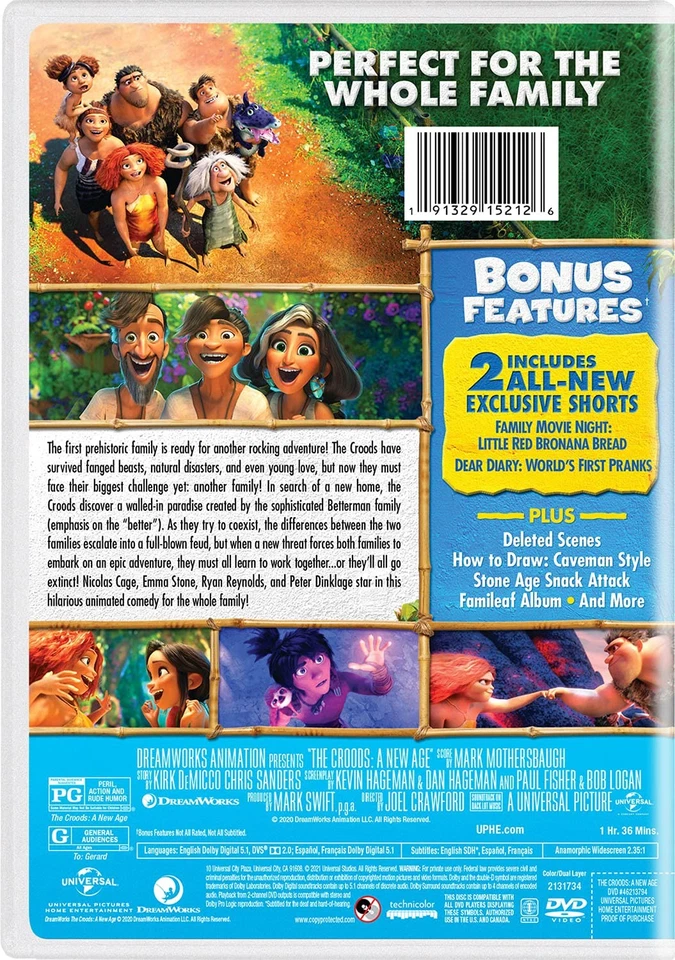 The Croods: A New Age (DVD) - Imagen 3 de 4