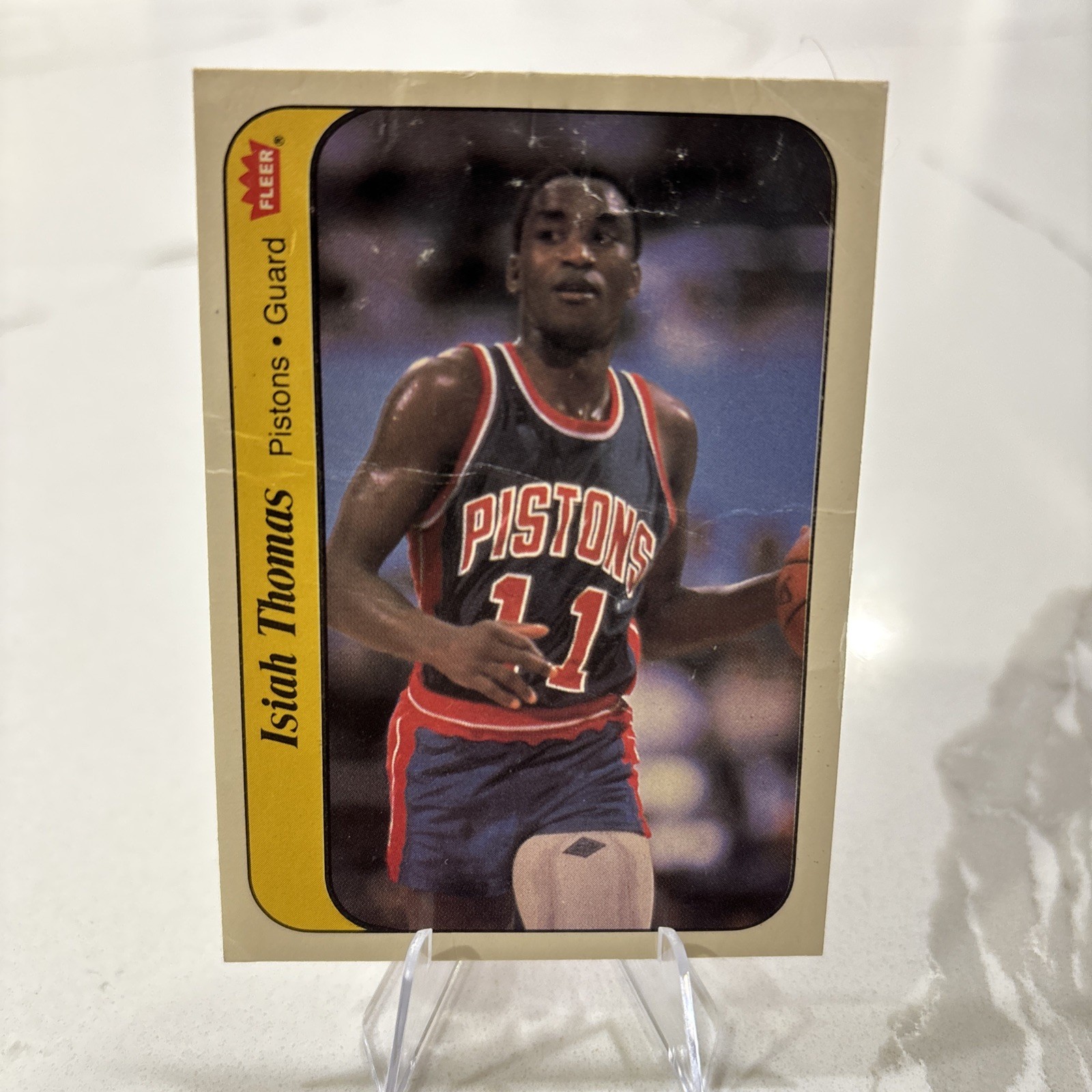1986-87 Fleer - Stickers Isiah Thomas #10 (RC)