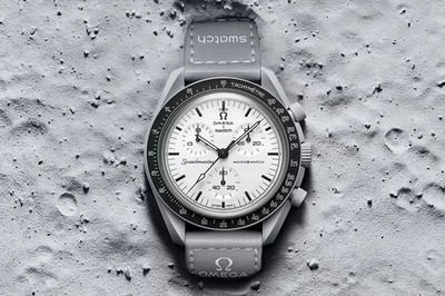 SWATCH x OMEGA MoonSwatch Mission to Moon Grey White Quartz Watch