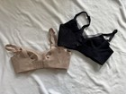 Honeylove Crossover Bra Small Black + Tan — photo 2