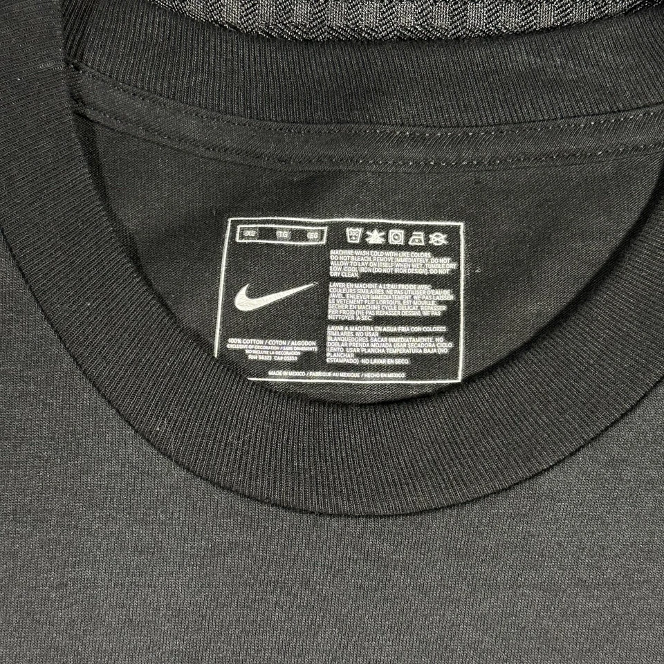 Vintage Y2K RARE Nike Manu Ginobili NBA San Antonio Spurs Black Center Swoosh XL - Image 4 of 4