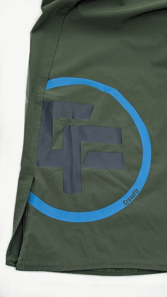 Reebok Crossfit SM 30 X 10 Green Shorts Lightweight Gym Training 4 Way Stretch - Image 3 of 4