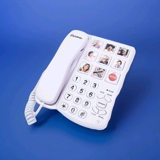Excelltel Big Button Phone for Seniors, Corded Landline Telephone with Handsfree