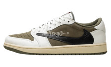 Size 8 Air Jordan 1 Retro Low OG SP "Travis Scott Medium Olive"