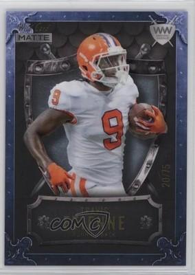 2021 Wild Card MATTE Black - Platinum /75 Travis Etienne Rookie RC Shield 0o2b