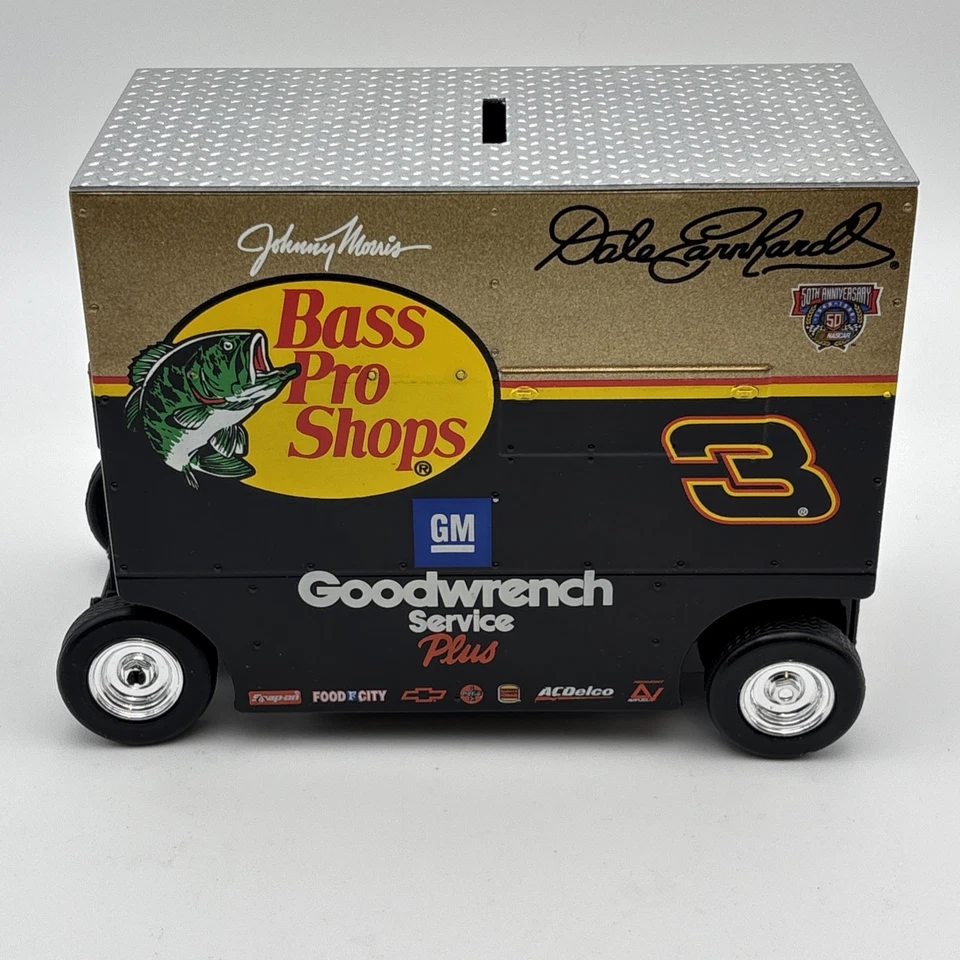 VTG ✅ Action Nascar 1:16 Diecast Bank Dale Earnhardt Bass Pro Shops Pit Wagon - Image 4 of 4
