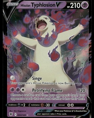 Hisuian Typhlosion V 053/189 SWSH10: Astral Radiance LP-NM Pokemon TCG