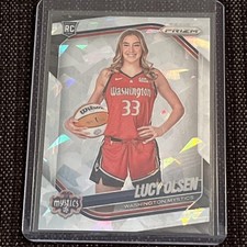 2025 Panini Prizm WNBA- Ice Prizm #145 Lucy Olsen RC- Washington Mystics 