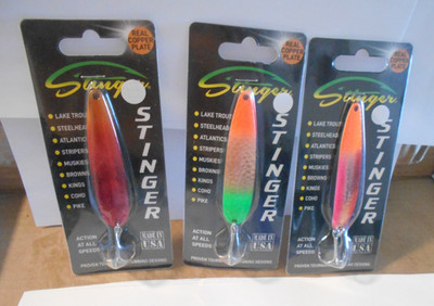 Michigan Stinger  Trolling Spoons Salmon Walleye  -3 3 /4'' Lot # 75