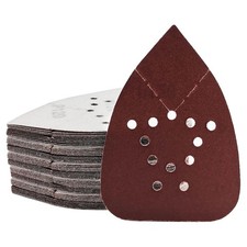 50 PCS 12 Hole AO Mouse Sanding Discs 120 Grit Hook Loop Detail Sander Sandpaper 0.27 per gallon