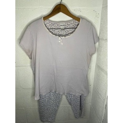 Bobbie Brooks Purple PJ Set, Size L--SEE DESCRIPTION